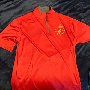 Budweiser quarter zip short sleeve size L